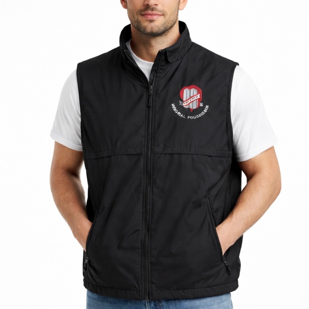 🖤‎ Harvard Square Lightweight Windbreaker Vest Zip Black NWT XL ✨